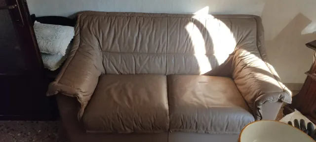 Divano letto 1 piazza e mezza in pelle