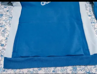 Sudadera Adidas Azul y Blanca