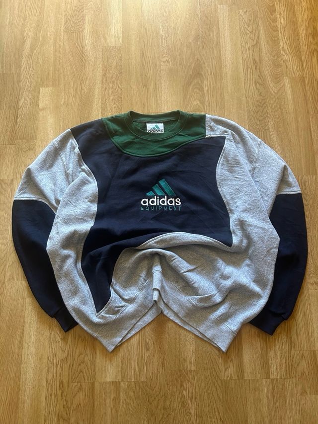 Adidas Equipment Vintage Rework - Gris/Azul - XL