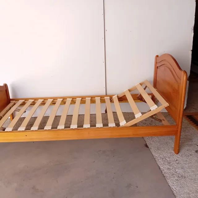 Cama 90x200 con somier articulado