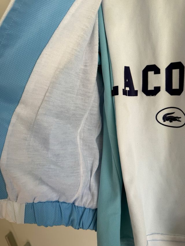 Conjunto chándal niño Lacoste azul y blanco