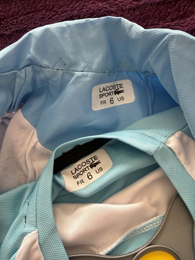 Conjunto chándal niño Lacoste azul y blanco