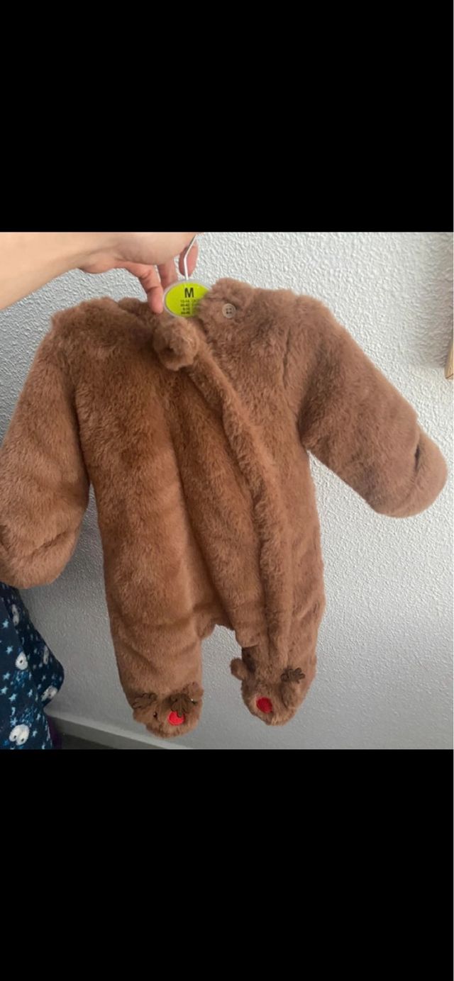 Buzo reno peluche con capucha
