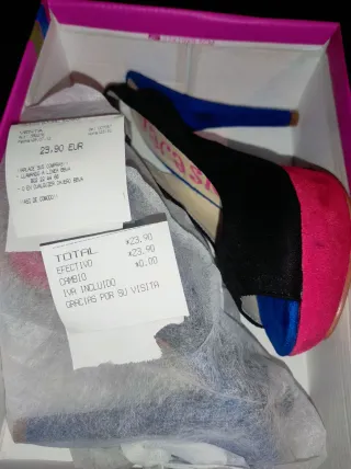 Zapatos Jana plataforma tacón azul negro rojo 36