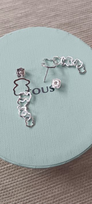 Pendientes Tous Carrusel Plata Largos