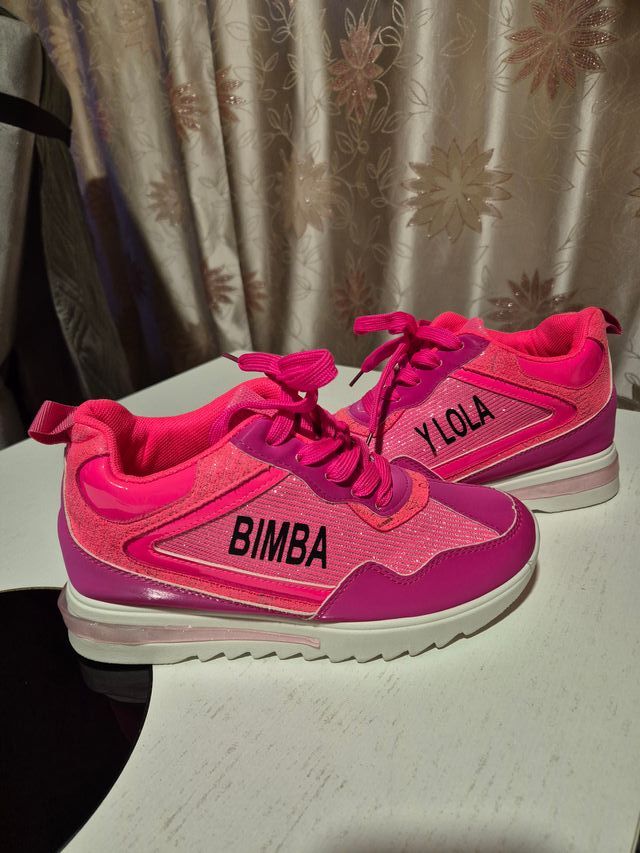 Sneakers BIMBA Y LOLA rosa e bianche