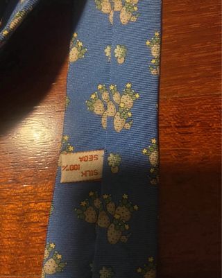 Corbata Loewe azul con estampado