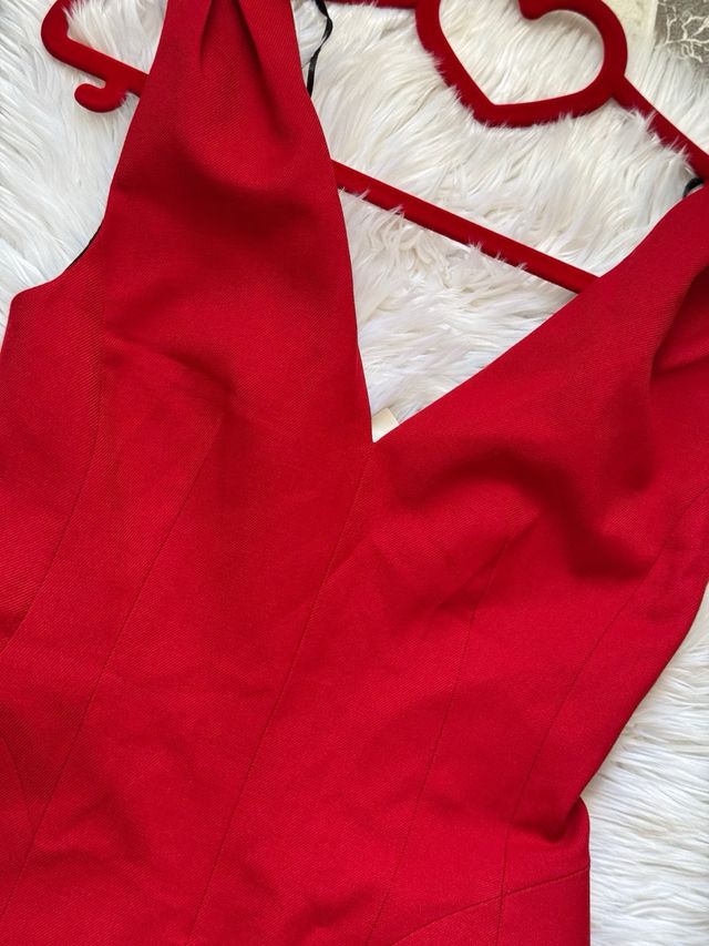 Vestido Zara Rojo Talla S Nuevo con Etiqueta