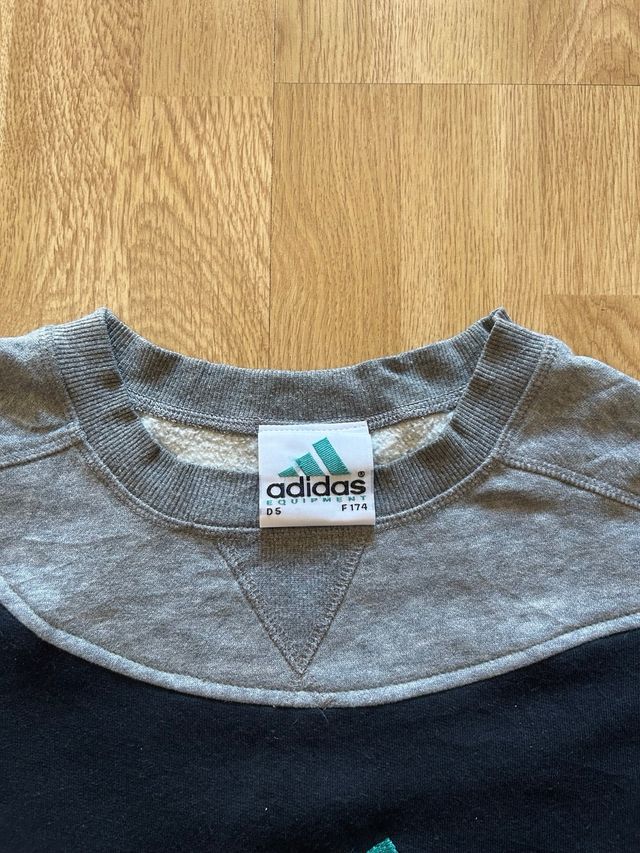 Adidas Equipment Vintage Oversize - Gris/Negro XXL