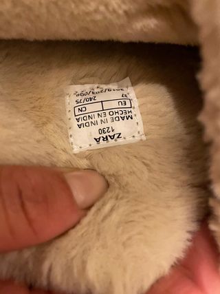 Botas altas forradas color azul marino y beige