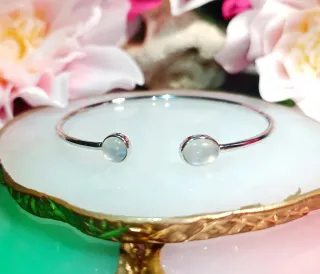 Brazalete Plata 925 Piedra Luna