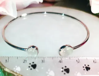 Brazalete Plata 925 Piedra Luna