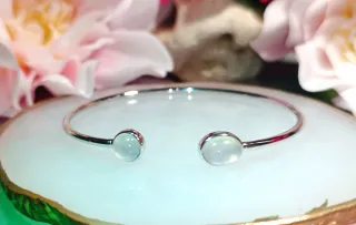 Brazalete Plata 925 Piedra Luna