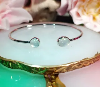 Brazalete Plata 925 Piedra Luna