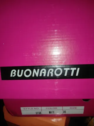 Zapatos de salón tacón rojos y blancos talla 36