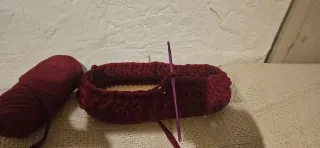 Cesta de trapillo hecha a mano