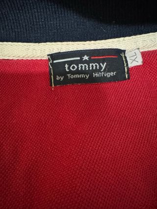Polo Tommy Hilfiger manga larga azul marino