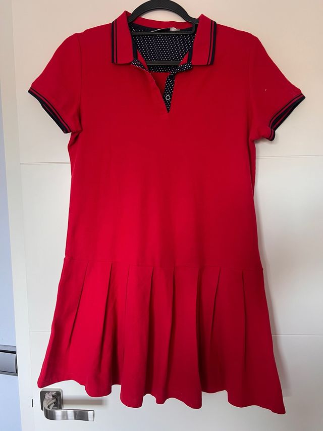 Vestido de verano rojo mujer