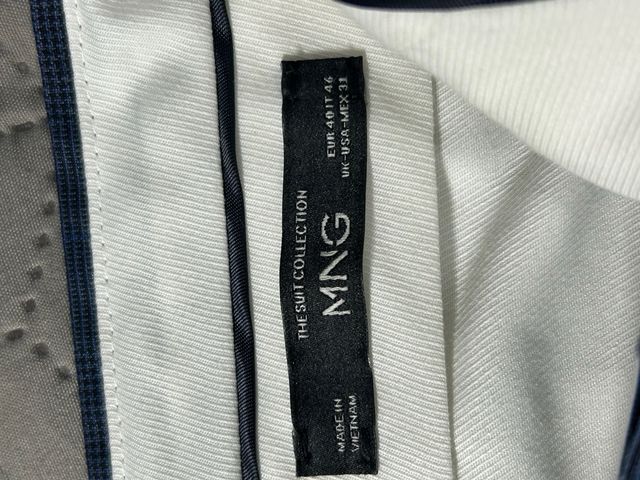 Traje Mango Hombre Azul  Super Slim Fit