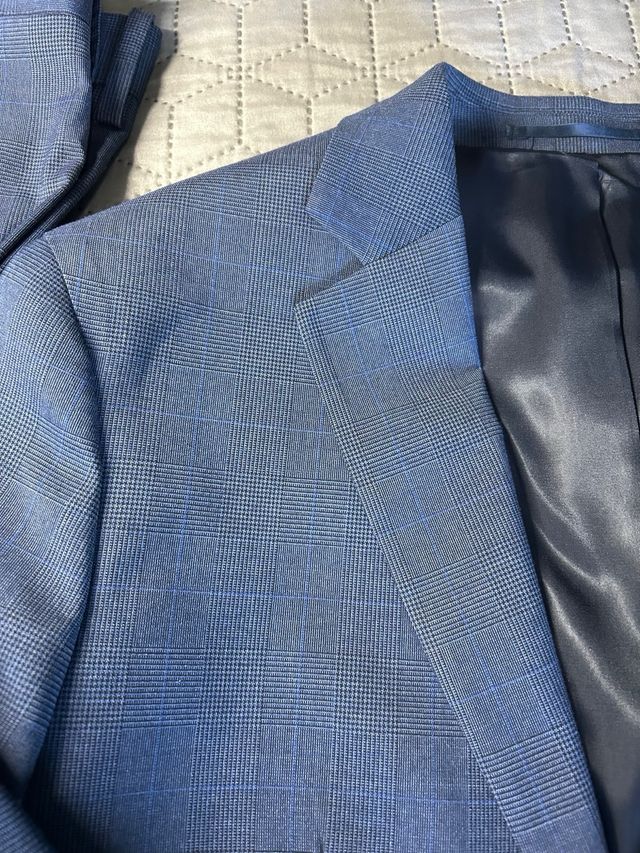 Traje Mango Hombre Azul  Super Slim Fit