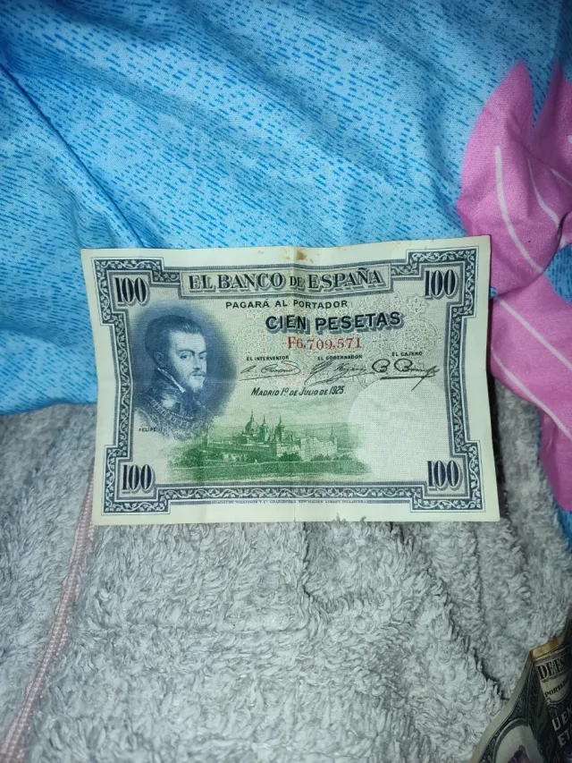 Biglietto 100 pesetas 1925 Banco de España Felipe