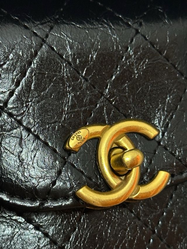 Pochette Chanel nera con portamonete