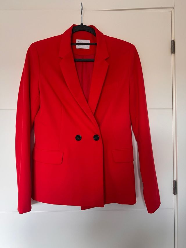 Blazer Bershka Rojo Talla M
