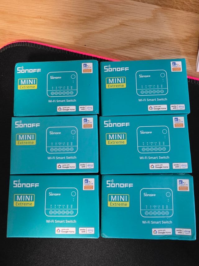 6x SONOFF MINI Extreme Wi-Fi Smart Switch