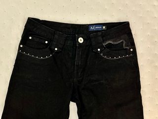 Vaqueros Armani Jeans negros con cristales Talla M