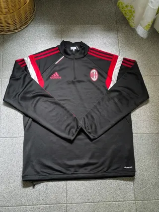 Chaqueta Entrenamiento AC Milan Adidas Negra Roja