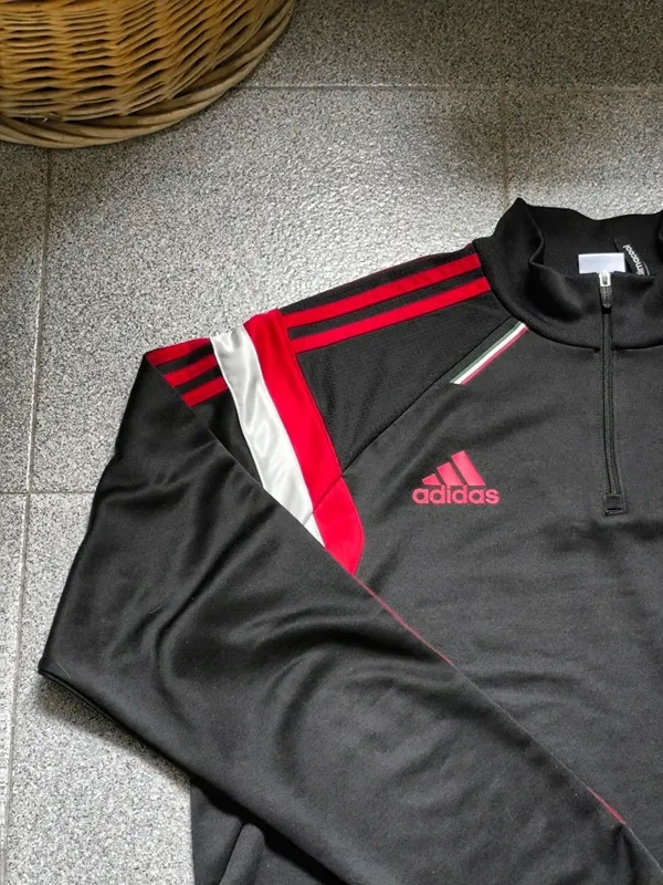 Chaqueta Entrenamiento AC Milan Adidas Negra Roja