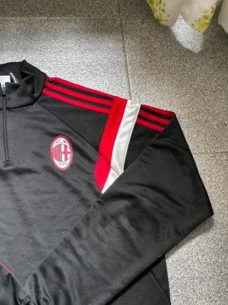 Chaqueta Entrenamiento AC Milan Adidas Negra Roja