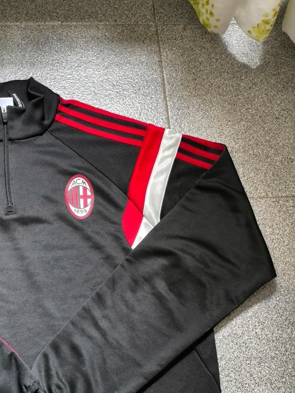 Chaqueta Entrenamiento AC Milan Adidas Negra Roja
