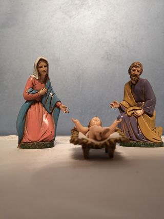 Statua presepe completo Landi Moranduzzo