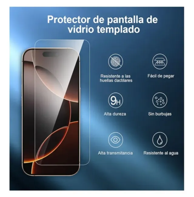 3 Protectores Pantalla iPhone 16 Pro