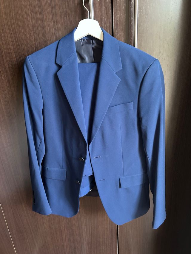 Traje azul Zara Slim Fit