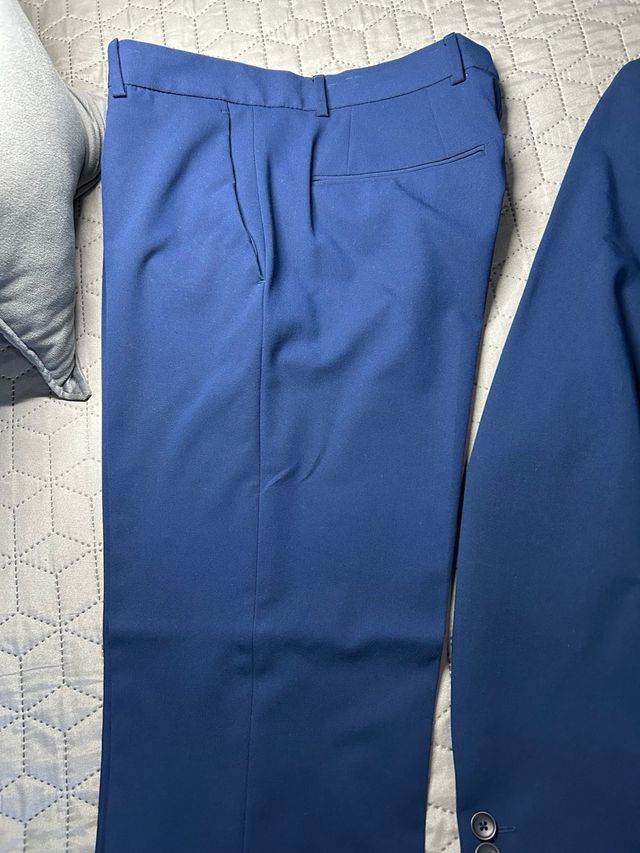 Traje azul Zara Slim Fit