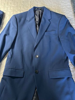 Traje azul Zara Slim Fit