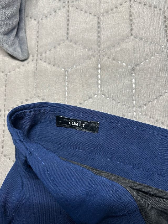 Traje azul Zara Slim Fit