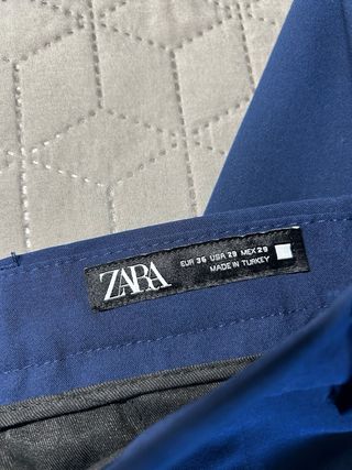 Traje azul Zara Slim Fit
