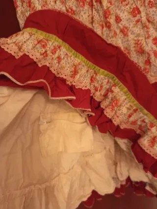 Traje de flamenca niña estampado floral