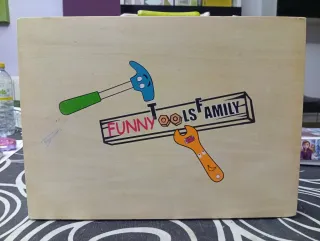 Maletín de herramientas de juguete de madera