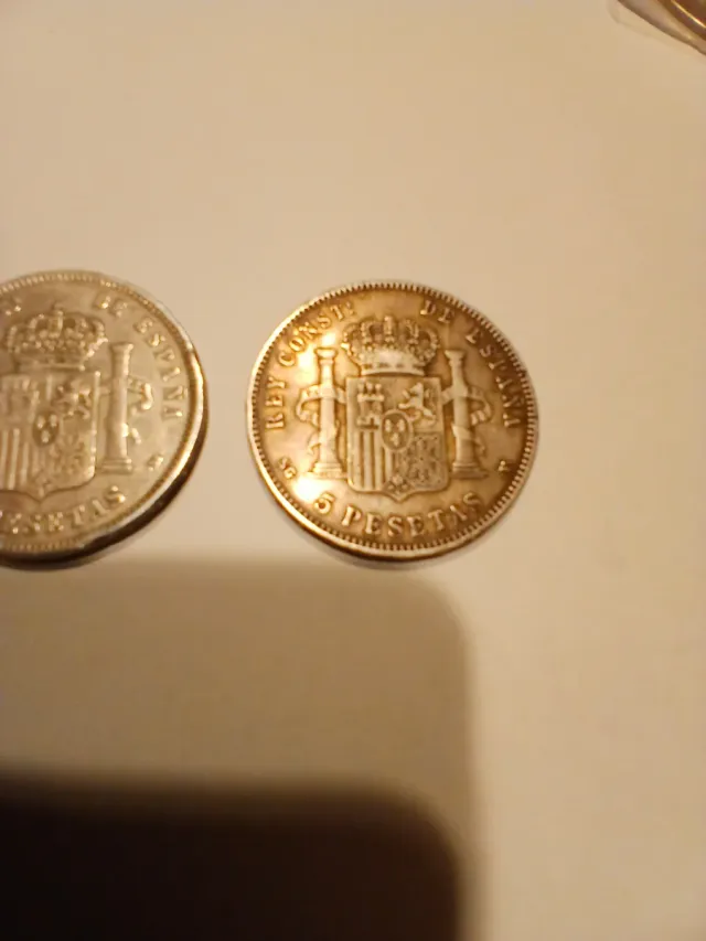 Lote 3 Monedas Duros de plata Alfonso XII y 13