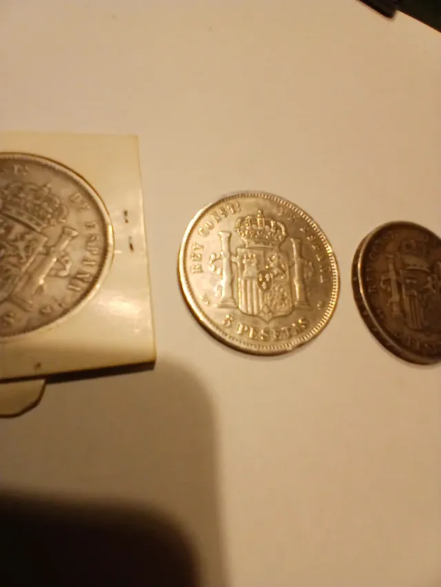 Lote 3 Monedas Duros de plata Alfonso XII y 13