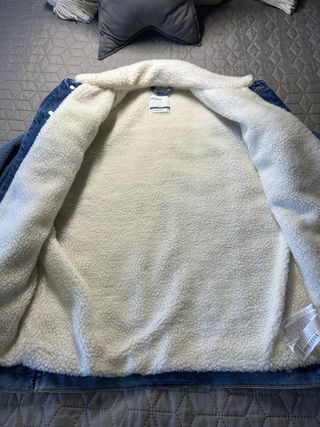 Chaqueta Vaquera Borrego Bershka Azul