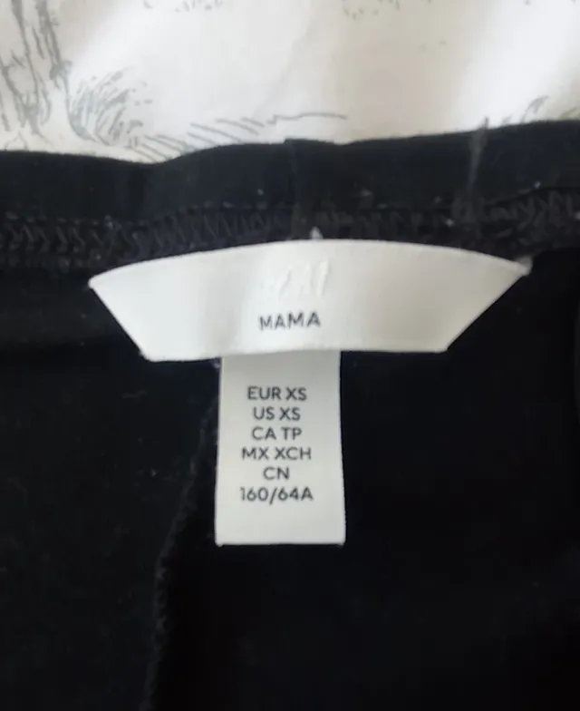 Pantalón premamá negro talla XS