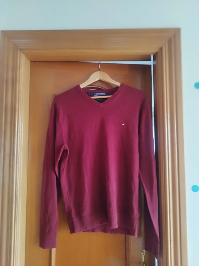 Jersey Tommy Hilfiger granate talla M