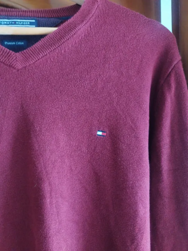 Jersey Tommy Hilfiger granate talla M