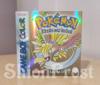 Caja METALIZADA Pokémon Oro Game Boy Color