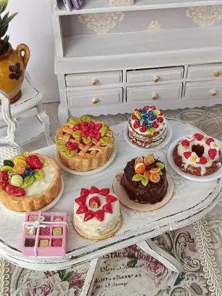 Torta miniatura dollhouse cioccolato arancia